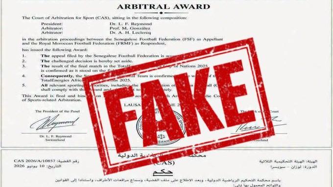 CAN 2025 : faux document du TAS, une nouvelle tentative de discrédit contre le Maroc