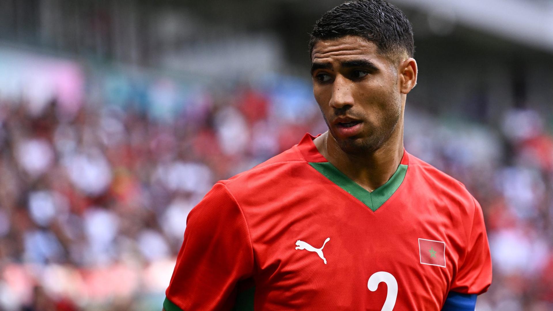 JO 2024: Hakimi cible d'insultes racistes après la victoire du Maroc