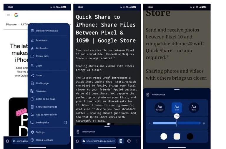 Chrome va proposer un mode lecture simplifié sur mobile