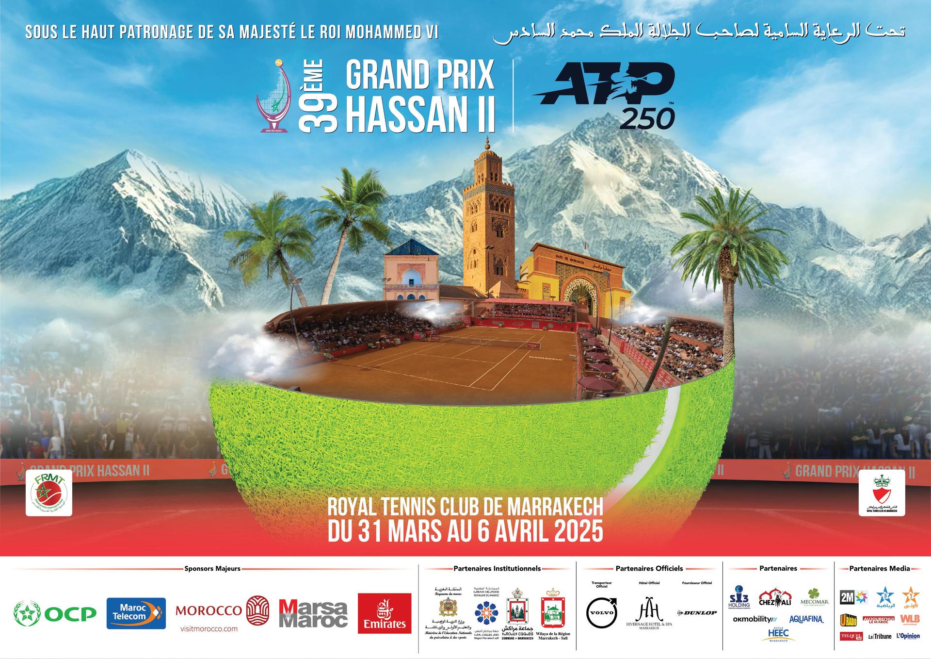 Grand Prix Hassan II : Marrakech prête à vibrer pour une semaine de tennis de haut niveau