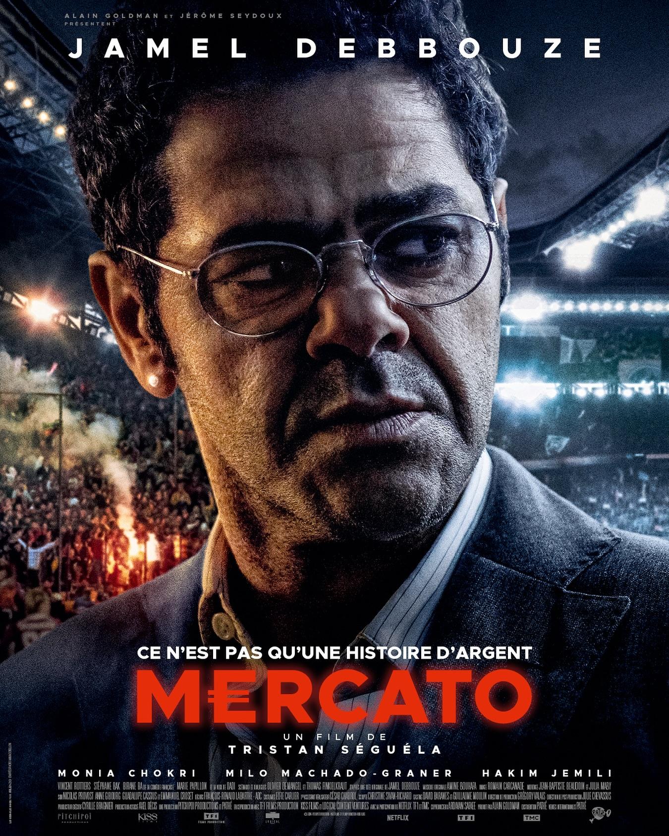 Jamel Debbouze dévoile l’affiche de «MERCATO» : un thriller haletant à découvrir en février 2025