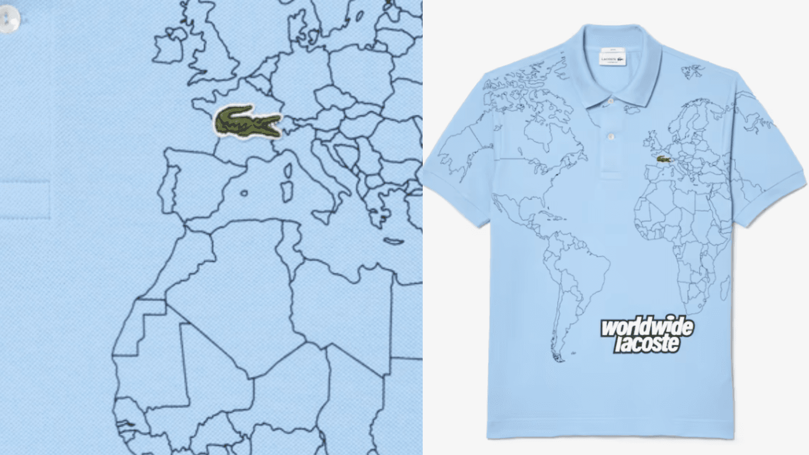 Lacoste récidive avec une carte tronquée du Maroc sur son nouveau polo