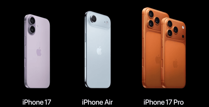 iPhone 17, 17 Pro, Pro Max et Air : tout sur les nouveaux smartphones d’Apple