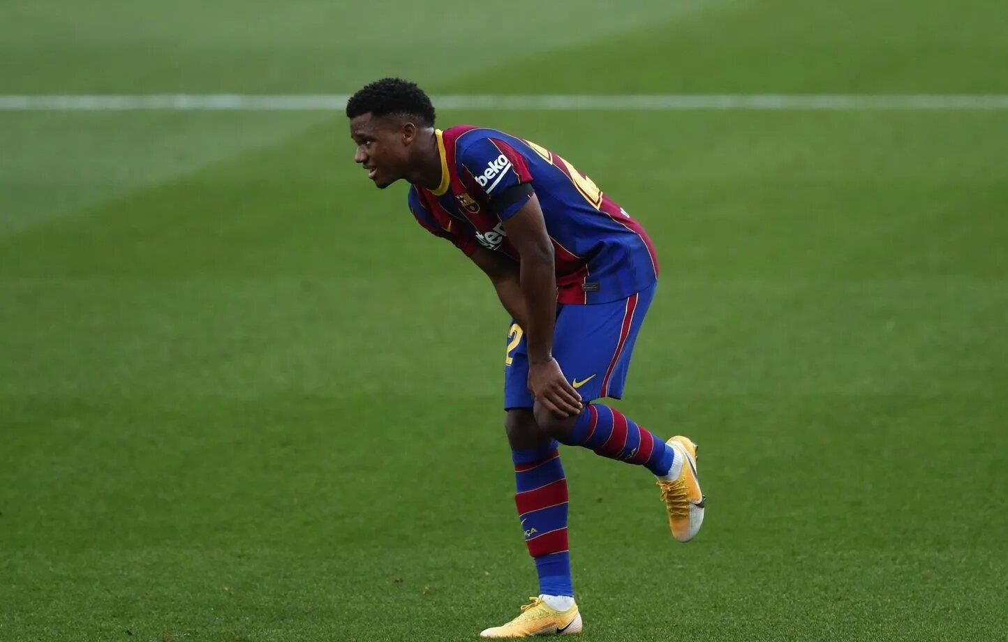 FC Barcelone : Ansu Fati, blessé, écarté des terrains pour un mois