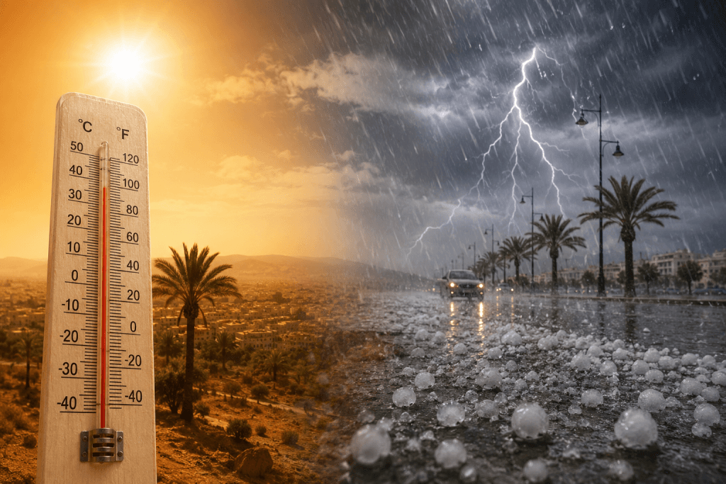 Météo du jour : chaleur en recul, orages et risque de grêle ce mercredi