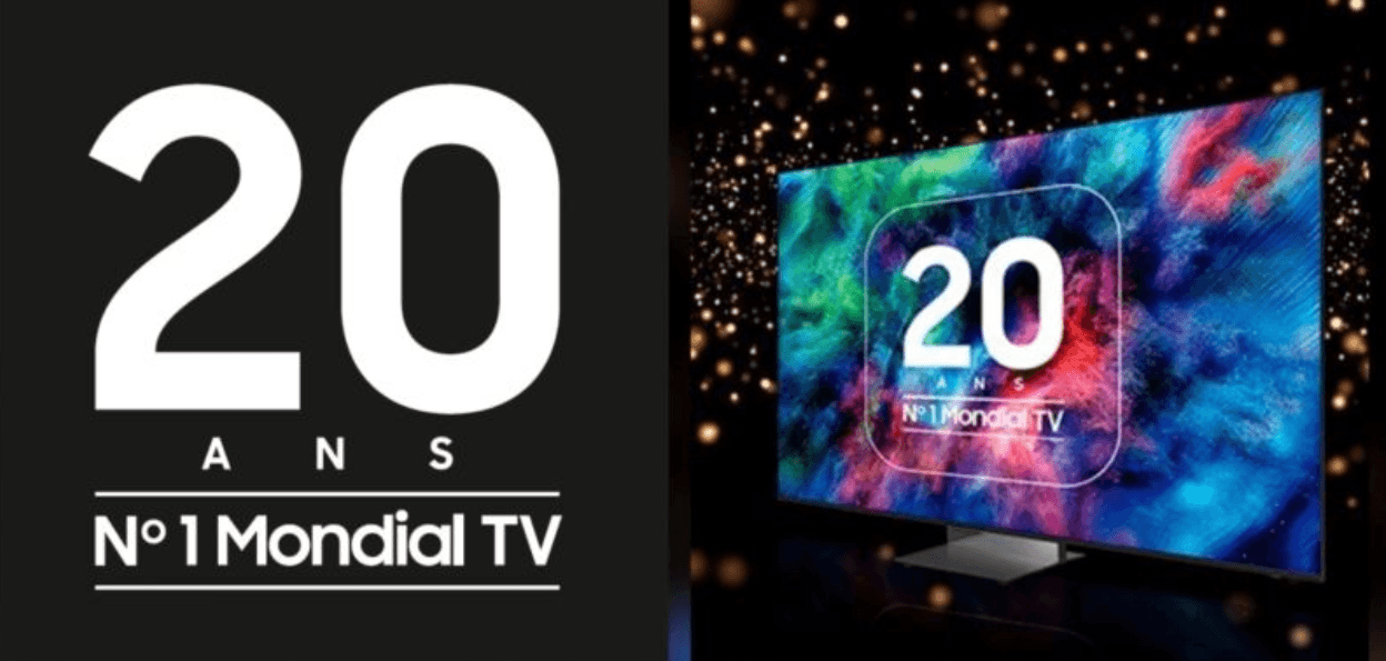 Téléviseurs : 20 ans de leadership mondial pour Samsung