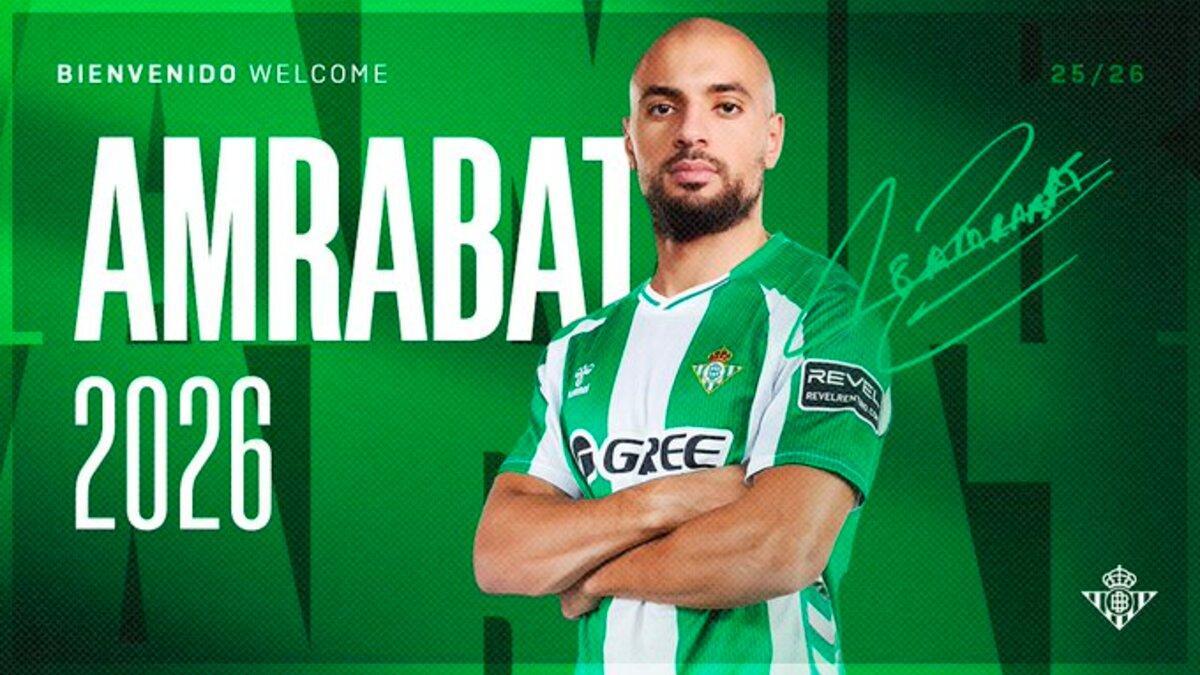 Mercato : Sofyan Amrabat s’engage avec le Betis Séville