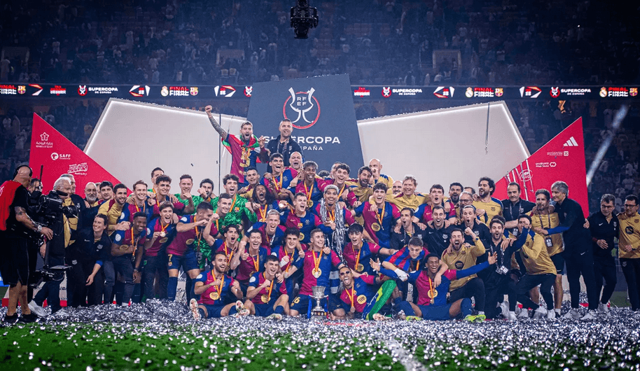 Supercoupe d’Espagne : le Barça écrase le Real et s’offre un 15e sacre